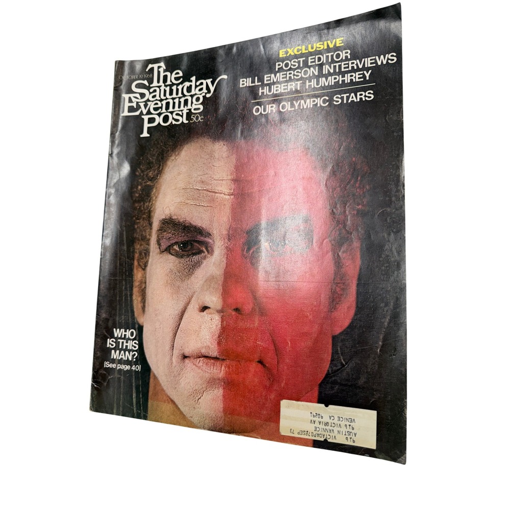 Vintage The Saturday Evening Post Magazine October 19 1968